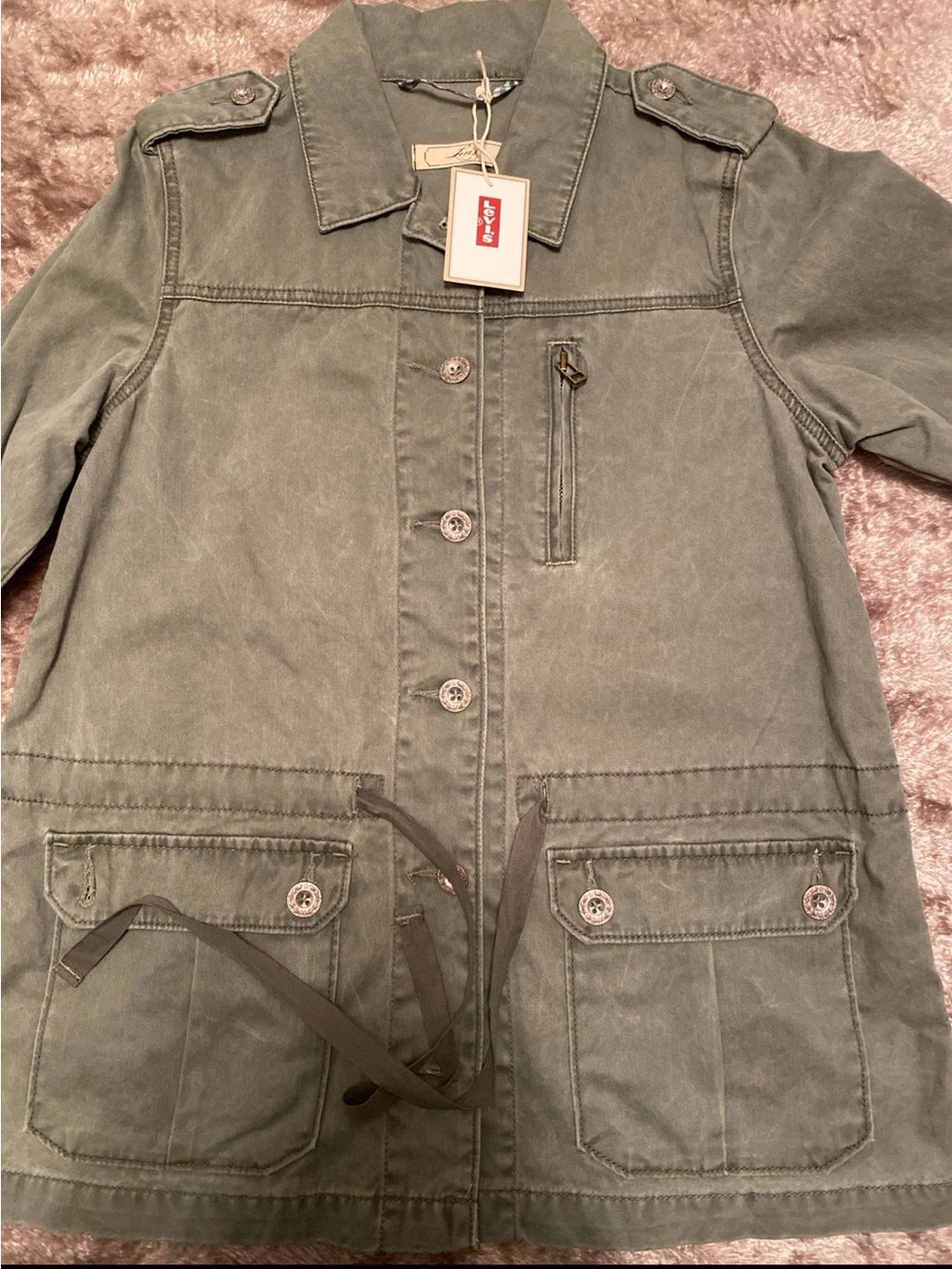 Levi's Women’s Olive Green Utility Jean Jacket